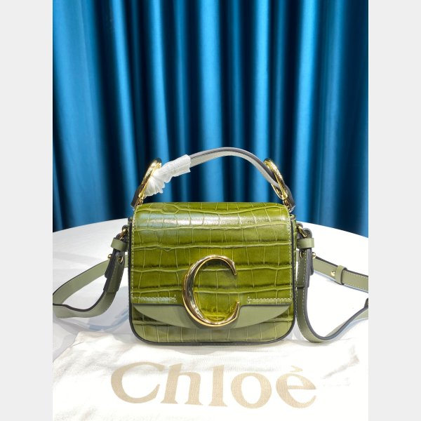Designer Chloé Luxury 6030 C Sac en effet Croco en relief-17