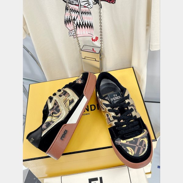 Réplique la plus chaude Fendi x Versace Match Tup F Logo Chaussures-5