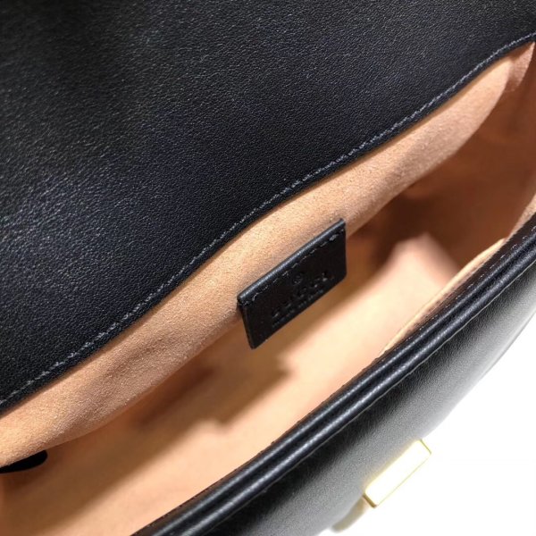 Pas cher 547260 Gucci Chevron Leather GG Marmont mini poignée supérieure-37