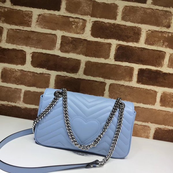 Réplique Gucci de qualité supérieure 443497 GG Marmont Small Matellassé En cuir Sac-7