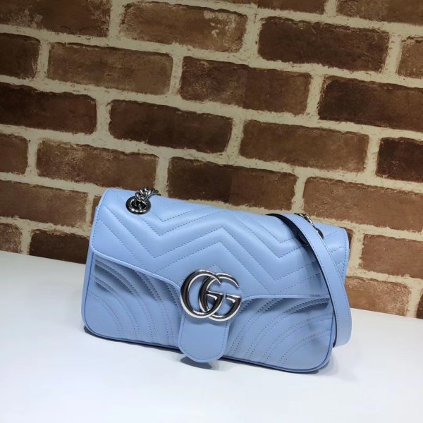 Réplique Gucci de qualité supérieure 443497 GG Marmont Small Matellassé En cuir Sac-5