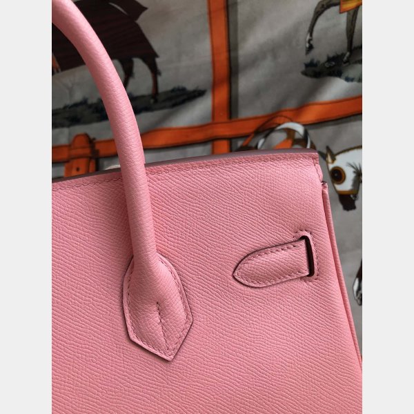 Hermes Birkin 35 cm Epsom en cuir sacs rose doré-4