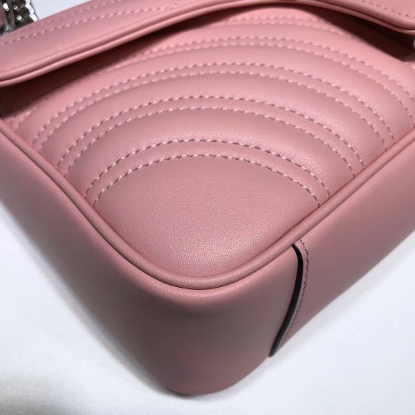 Réplique Gucci de qualité supérieure 443497 GG Marmont Small Matellassé En cuir Sac-17