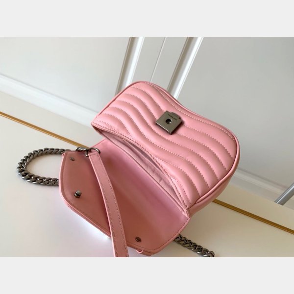 Réplique Louis Vuitton M51683 Bag de chaîne Pink New Wave PM LV 7 étoiles cuir-6