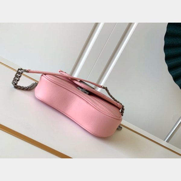 Réplique Louis Vuitton M51683 Bag de chaîne Pink New Wave PM LV 7 étoiles cuir-5