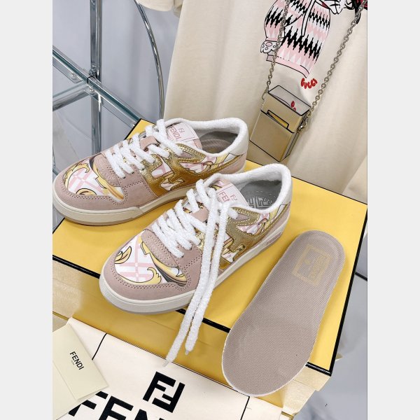 Réplique la plus chaude Fendi x Versace Match Tup F Logo Chaussures-13