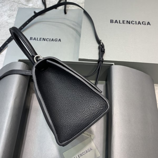 Réplique Balenciaga Haber Hand Handle Sac Lynchee Match Black-2