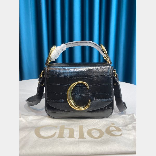 Designer Chloé Luxury 6030 C Sac en effet Croco en relief-7