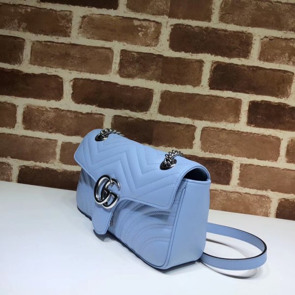 Réplique Gucci de qualité supérieure 443497 GG Marmont Small Matellassé En cuir Sac-6