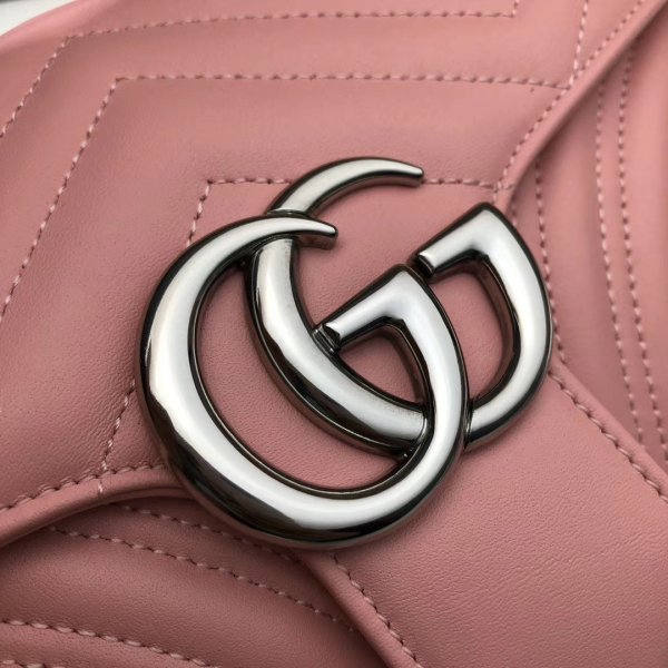 Réplique Gucci de qualité supérieure 443497 GG Marmont Small Matellassé En cuir Sac-15