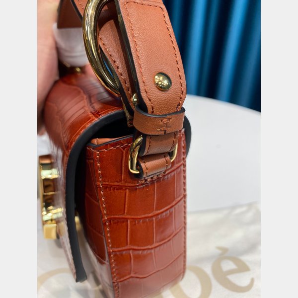 Designer Chloé Luxury 6030 C Sac en effet Croco en relief-13