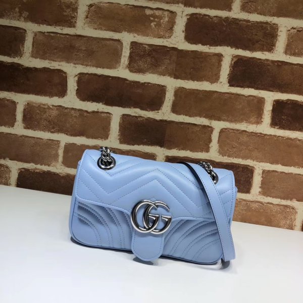 Luxe gucci faux 443497 gg marmont matelassé mini sac-5