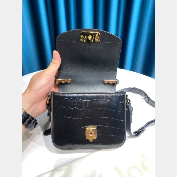 Designer Chloé Luxury 6030 C Sac en effet Croco en relief-9