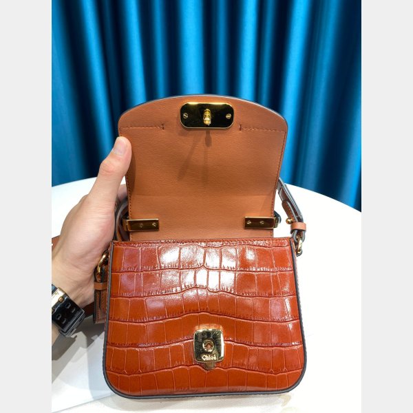 Designer Chloé Luxury 6030 C Sac en effet Croco en relief-14