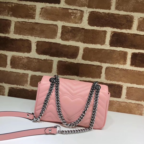 Luxe gucci faux 443497 gg marmont matelassé mini sac-3