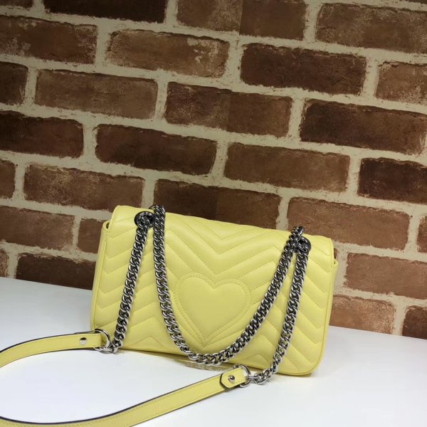 Réplique Gucci de qualité supérieure 443497 GG Marmont Small Matellassé En cuir Sac-11