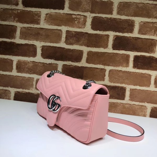 Réplique Gucci de qualité supérieure 443497 GG Marmont Small Matellassé En cuir Sac-1
