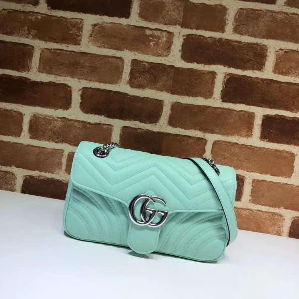 Réplique Gucci de qualité supérieure 443497 GG Marmont Small Matellassé En cuir Sac-19
