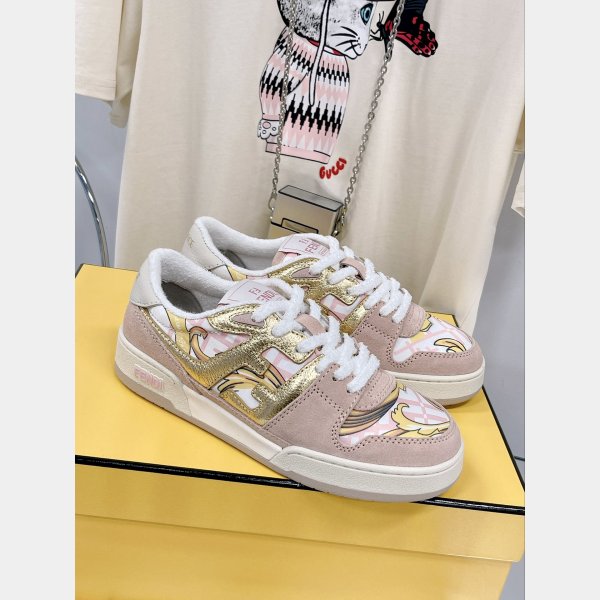 Réplique la plus chaude Fendi x Versace Match Tup F Logo Chaussures-6