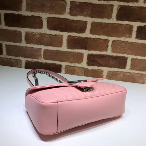 Réplique Gucci de qualité supérieure 443497 GG Marmont Small Matellassé En cuir Sac-13