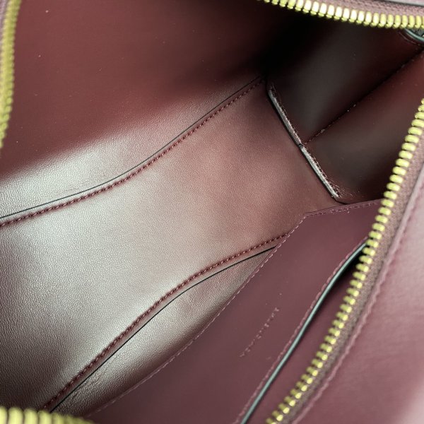 Réplique balenciaga cuag lisse du vin de tissage rouge-7