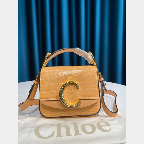 Designer Chloé Luxury 6030 C Sac en effet Croco en relief-4
