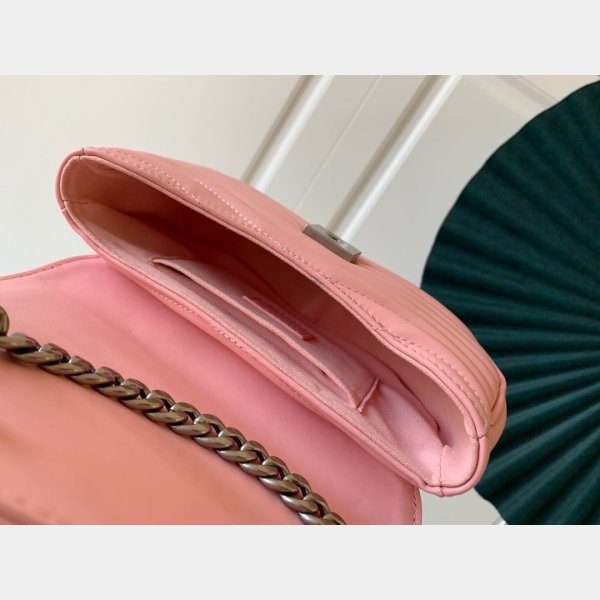 Réplique Louis Vuitton M51683 Bag de chaîne Pink New Wave PM LV 7 étoiles cuir-7