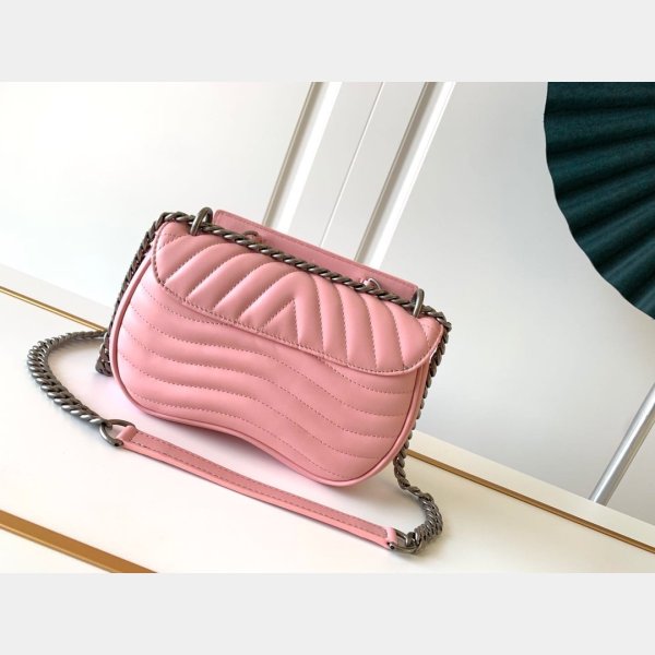 Réplique Louis Vuitton M51683 Bag de chaîne Pink New Wave PM LV 7 étoiles cuir-2