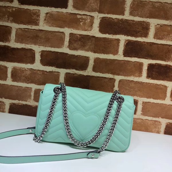 Réplique Gucci de qualité supérieure 443497 GG Marmont Small Matellassé En cuir Sac-3