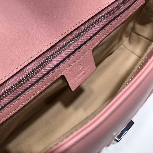 Réplique Gucci de qualité supérieure 443497 GG Marmont Small Matellassé En cuir Sac-14