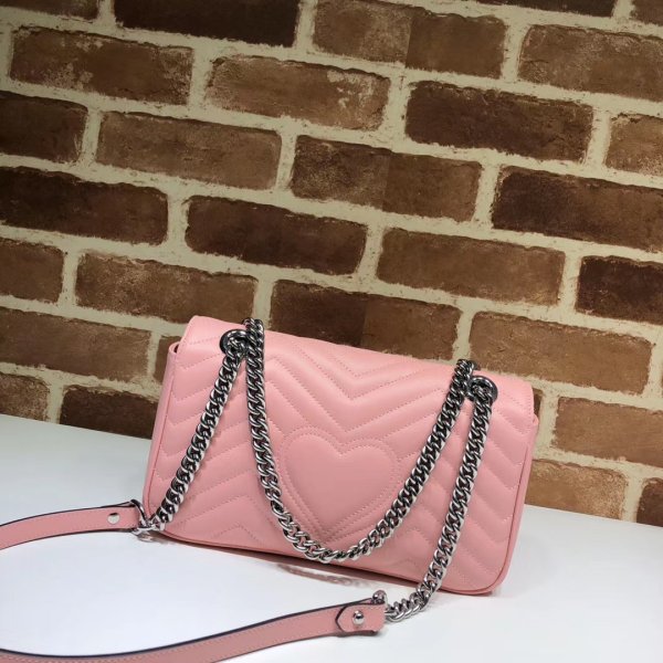 Réplique Gucci de qualité supérieure 443497 GG Marmont Small Matellassé En cuir Sac-12