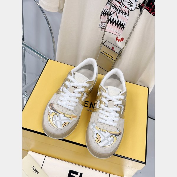Réplique la plus chaude Fendi x Versace Match Tup F Logo Chaussures-2