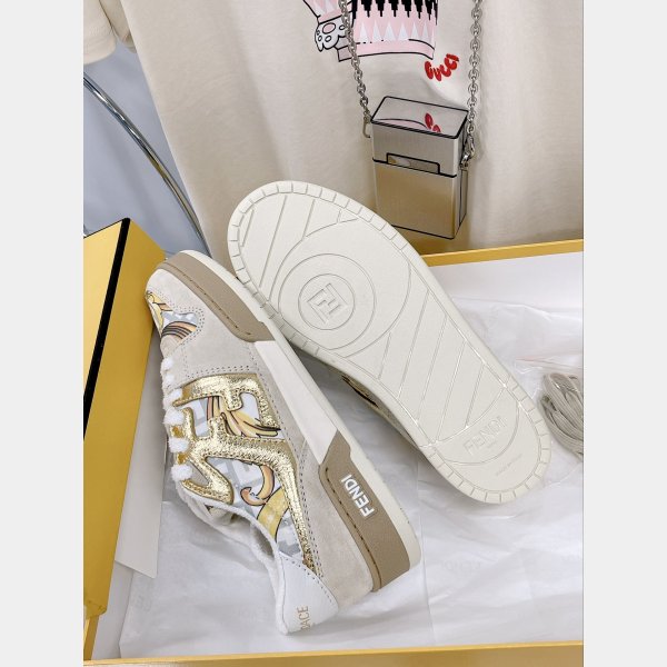 Réplique la plus chaude Fendi x Versace Match Tup F Logo Chaussures-3
